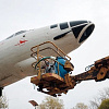 В Смоленске устроили душ самолету на Багратиона