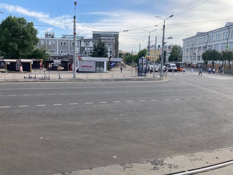 В центре Смоленска частично разберут забор на площади Победы