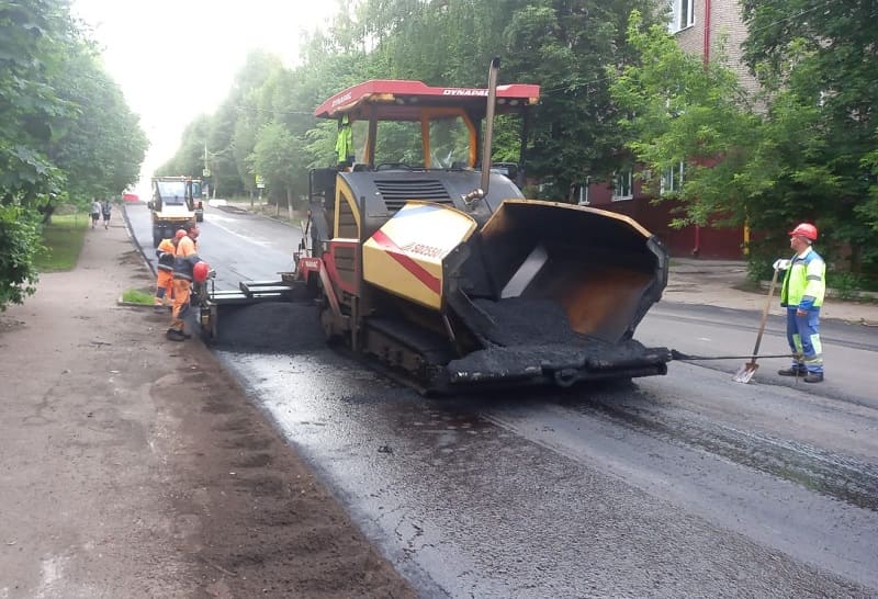 В Смоленске ремонтируют улицу Ленина