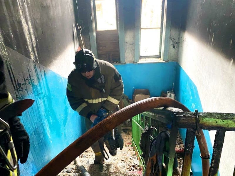В Смоленском районе при пожаре погибли два человека