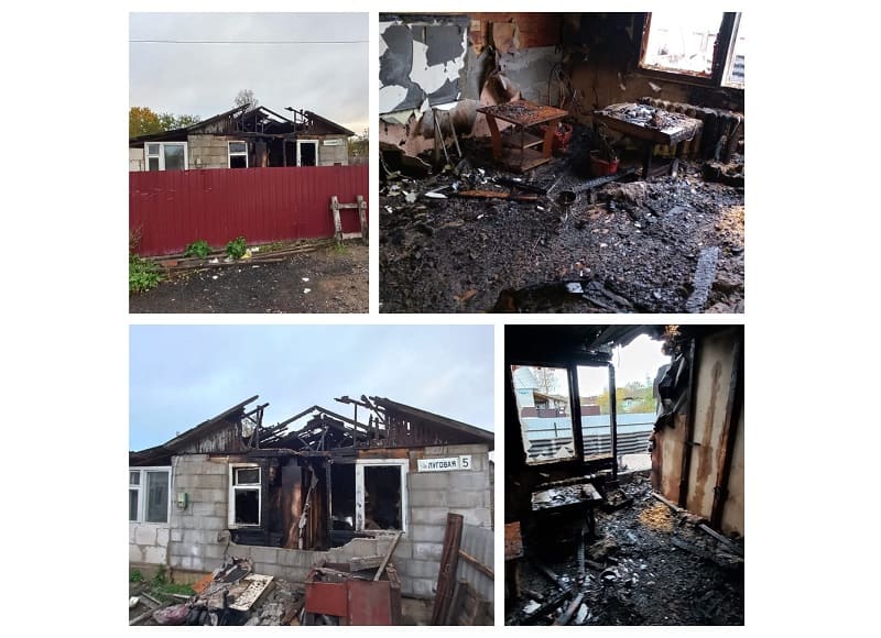 В Смоленской области пьяные грабители подожгли дом с находившимся внутри связанным хозяином