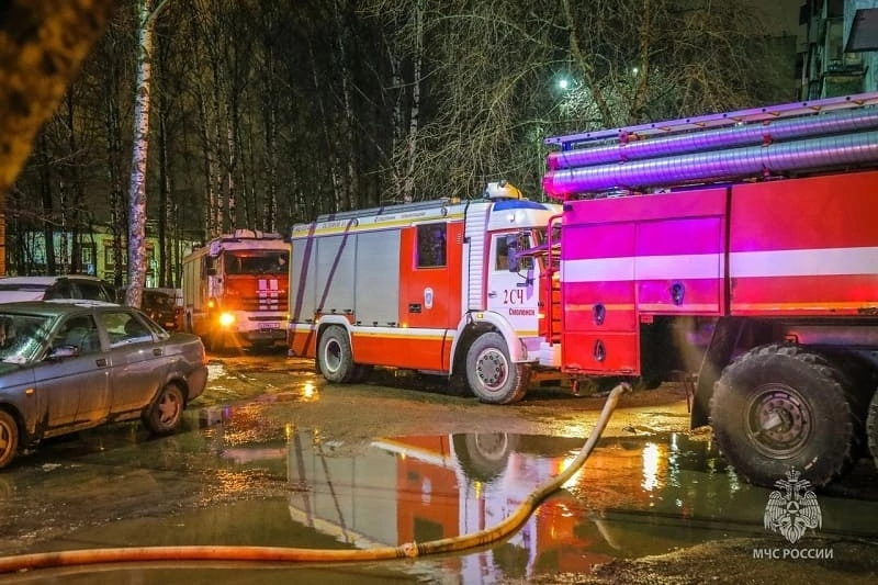 В двух районах Смоленской области тушили вечерние пожары