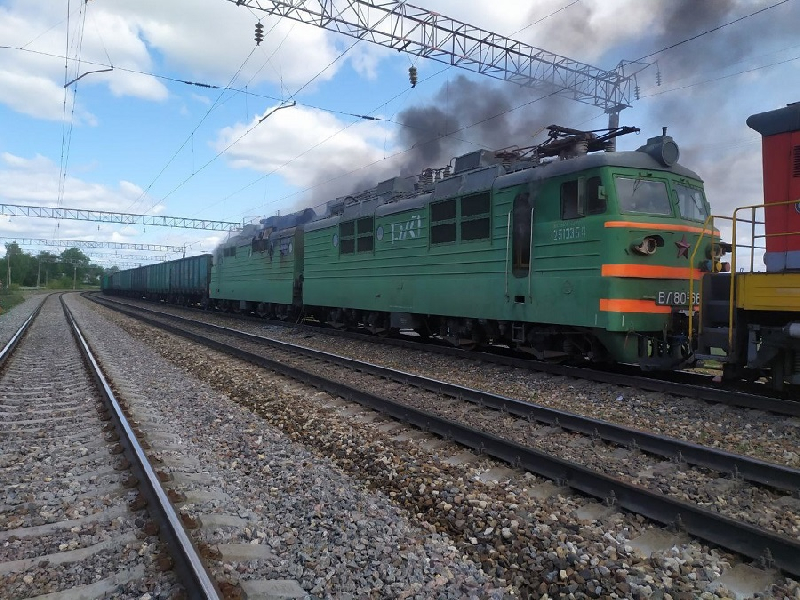В Смоленской области загорелся поезд