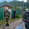 В Смоленске загорелся жилой дом. Госпитализировали мужчину