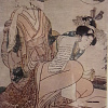 Китагава Утамаро. «Женщина, пишущая стихи».