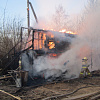 В Смоленской области тушили пожар на территории пилорамы