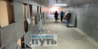В Смоленске разгромили подземный переход на Колхозной площади