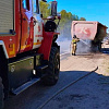 В Смоленской области на ходу загорелся грузовой автомобиль 